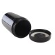 Violettglasdose mit Thermo- und Hygrometer 120 ml