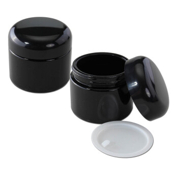 Weithalsdose aus Violettglas 100 ml