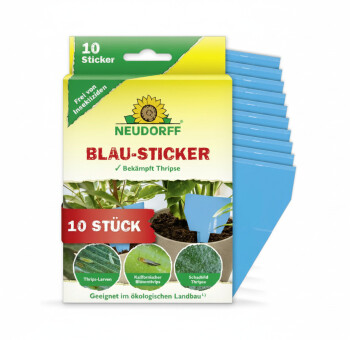 Neudorff Blau-Sticker 8 x 13 cm, 10 Stk., gegen Thripse