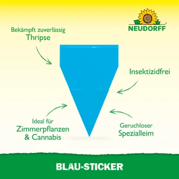 Neudorff Blau-Sticker 8 x 13 cm, 10 Stk., gegen Thripse