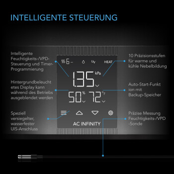 AC Infinity CLOUDFORGE T5 Luftbefeuchter 9 Liter mit intelligenter Steuerung