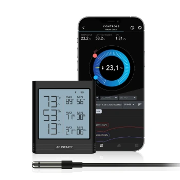 AC Infinity Smart Hygrometer B1 – VPD Klimamesser...
