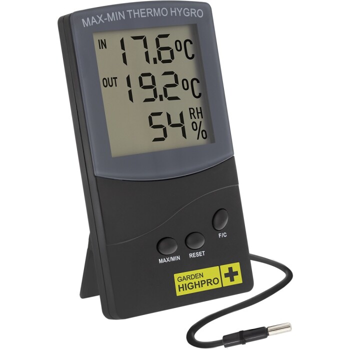 GHP Indoor Thermometer & Hygrometer mit externen Fühler 1,5m