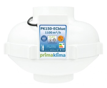 Rohrventilator Prima Klima EC blue 580m³/h - 1450m³/h