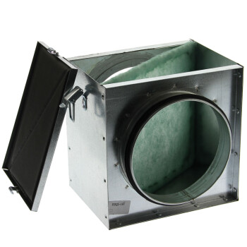 Zuluftfilter eckig mit Grobstaubfilter ø100mm -...