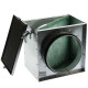 Zuluftfilter eckig mit Grobstaubfilter ø100mm - ø200mm