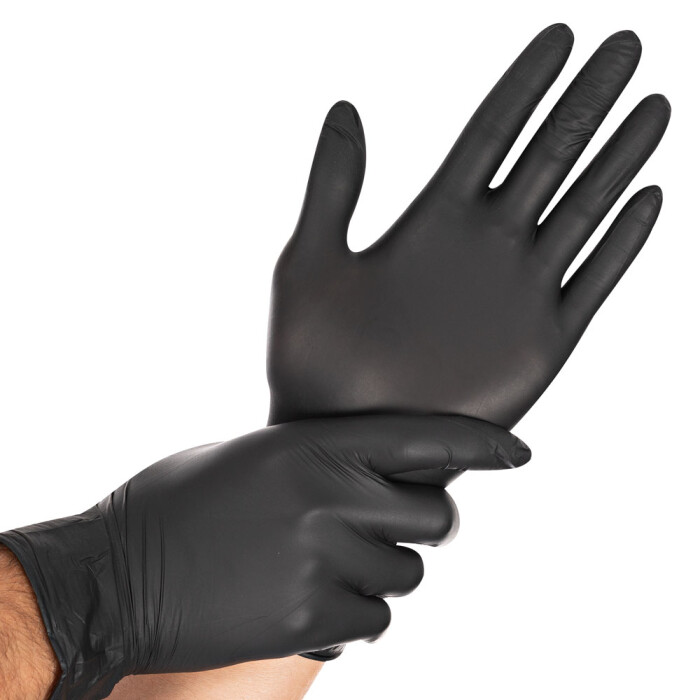 Nitril Handschuhe schwarz Gr. S,M,L,XL 100 St.
