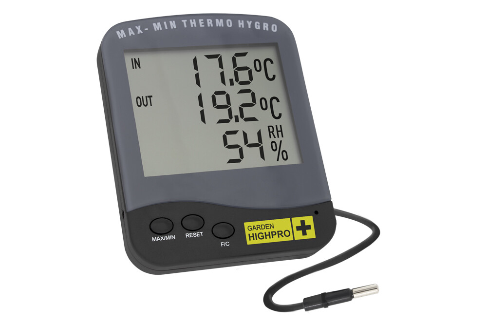 GHP Thermometer & Hygrometer Medium mit externen Fühler 1,5m